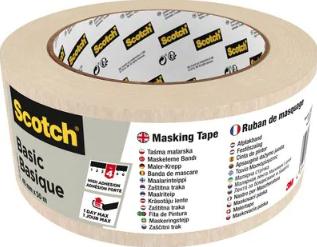 Afplaktape scotch basic 48mmx50m beige Afplaktape scotch basic 48mmx50m beige