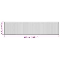 VidaXL Vloerkleed rechthoekig 70x300 cm bamboe grijs - thumbnail