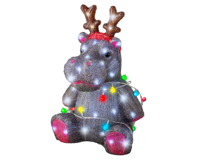 LED dier l27b30h45.5 cm grs/k.wit/mlt Lumineo - Lumineo - thumbnail