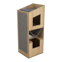 Trixie Cat Tower CityStyle krabpaal bruin/grijs 1 stuk - thumbnail