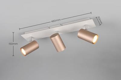 Trio 3-lichts opbouwspotMarley coffee - 802400365