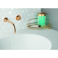 Metaltex Onda Hoekrek 22x22x11 cm Goud - thumbnail