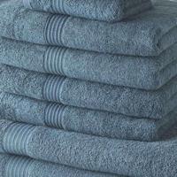 Set van 4 TODAY badhanddoeken 30x50 + 4 badhanddoeken 50x90 + 2 badlakens 70x130 cm 100% Katoen - Pauw - thumbnail