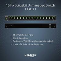 NETGEAR NETGEAR GS316v3 - Switch - unmanaged - 1 Ethernet Switch - thumbnail