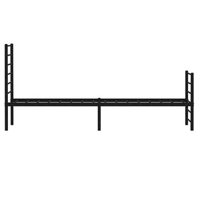 Bedframe met hoofd- en voeteneinde metaal zwart 100x190 cm
