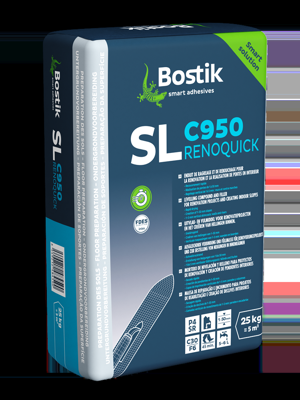 Bostik SL C950 RENOQUICK | Grijs | Zak 25 kg - 30615444 Bostik SL C950 RENOQUICK | Grijs | Zak 25 kg - 30615444