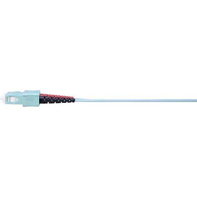Renkforce RF-4755214 Glasvezel Optische vezel Aansluitkabel 2.00 m Turquoise [1x LC-stekker - 1x SC-stekker] 50/125 µ Multimode OM3