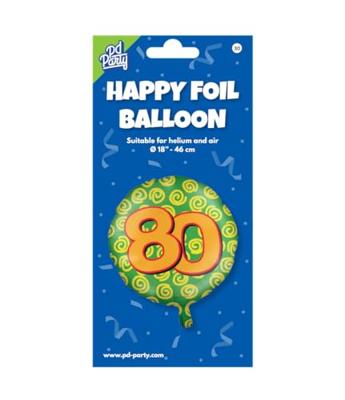 Paperdreams Happy folie ballon - 80 jaar