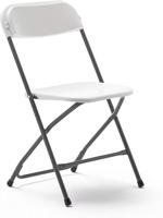 Marbueno Vouwstoel Kunststof Wit 44x44x79 cm Catering, Strand en Kamperen 10532 - thumbnail