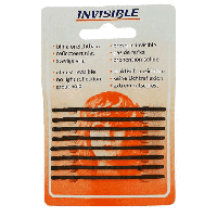 Invisible schuifjes newey kaartje bruin lang - thumbnail