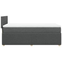Boxspring met matras stof donkergrijs 80x200 cm - thumbnail