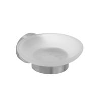 Zeephouder Sapho X-Steel Hangend 11x5.5 cm Melkglas / Geborsteld RVS - thumbnail