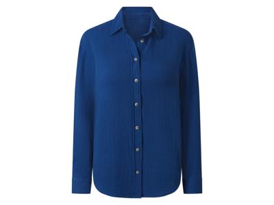 esmara Mousseline dames blouse (Blauw, 42)