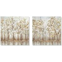 Canvas DKD Home Decor Bomen Traditioneel 90 x 2 x 90 cm (2 Stuks) - thumbnail