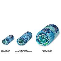 HIP Skylar Yoga-, Reis- & Strandhanddoek "Mandala's, Cactussen en Vlinders" - Microvezel (75x180 cm) - thumbnail