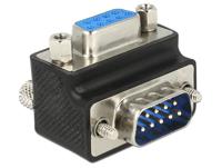 Delock Serieel Adapter [1x D-sub stekker 9-polig - 1x D-sub bus 9-polig] Zwart - thumbnail