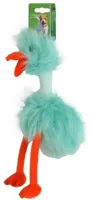 Boon Fluffy Bird hondenspeeltje blauw & oranje 35cm - thumbnail