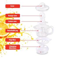 Alpina Citruspers 0,7 Liter 2 Perskegels 2 Draairichtingen 25 Watt Wit - thumbnail