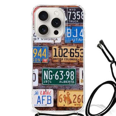 iPhone 15 Pro Anti-shock Hoesje met foto Kentekenplaten iPhone 15 Pro Anti-shock Hoesje met foto Kentekenplaten