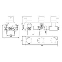 Wiesbaden one-pack inbouwthermostaatset type 17 - thumbnail