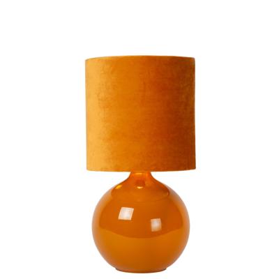 Lucide ESTERAD - Tafellamp - Ø 24 cm - 1xE14 - Okergeel