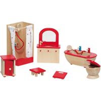Goki poppenhuis meubeltjes badkamer - thumbnail