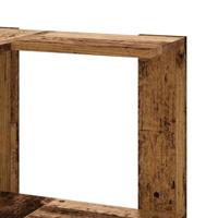 Boekenkast 5-laags hoek 50x50x179 cm bewerkt hout oud houtkleur - thumbnail