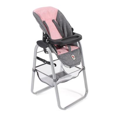 Moderne poppenstoel - Melange Grijs Roze