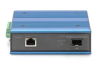 Digitus DN-652103-1 netwerk media converter 1000 Mbit/s Multimode, Single-mode Zwart, Blauw Digitus DN-652103-1 netwerk media converter 1000 Mbit/s Multimode, Single-mode Zwart, Blauw