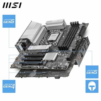 Moederbord - MSI - PRO B860M-A WIFI Intel B860 LGA 1851 (Socket V1) micro ATX
