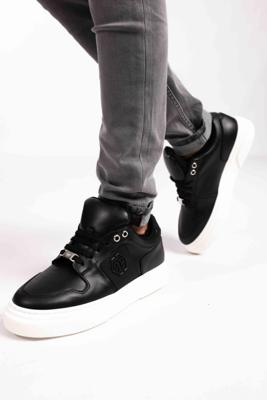 Philipp Plein Sneakers 76444 Dames/Kids Zwart/Wit - Maat 37 - Kleur: WitZwart | Soccerfanshop