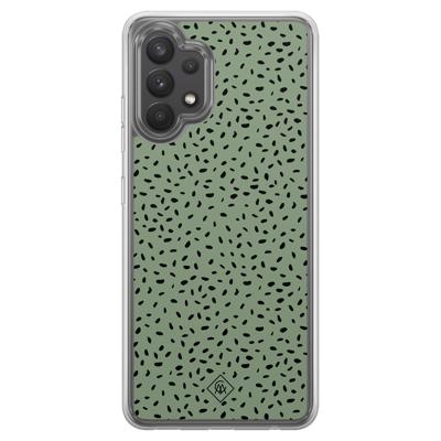 Samsung Galaxy A32 4G hybride hoesje - Green confetti