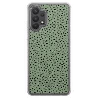 Samsung Galaxy A32 4G hybride hoesje - Green confetti - thumbnail
