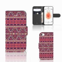 Apple iPhone 5 | 5s | SE | Telefoon Hoesje | Aztec Paars - thumbnail