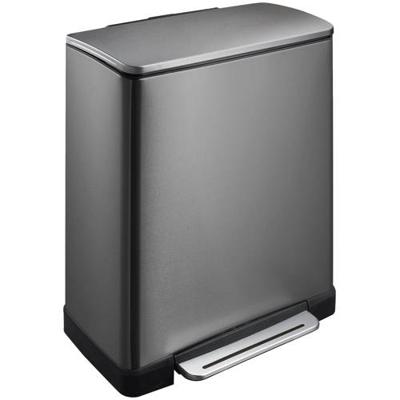 EKO Recycle E-Cube afvalbak 28+18L (Kleur: zwart) EKO Recycle E-Cube afvalbak 28+18L (Kleur: zwart)