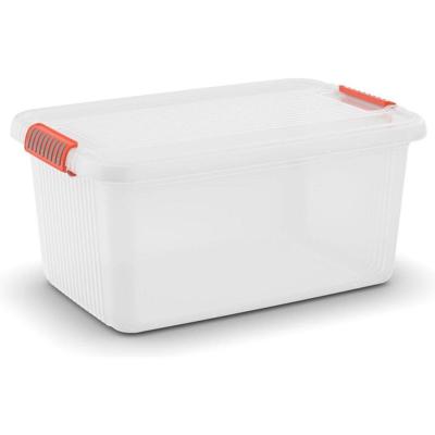 Kis k latch box l opbergbox met deksel 43l transparant Kis k latch box l opbergbox met deksel 43l transparant