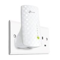 TP-Link AC750 Universal Dual Band Range Extender, Broadband/Wi-Fi Extender, Wi-Fi Booster/Hotspot with Ethernet Port, Plug and Play, Smart Signal Indicator, UK Plug (RE220) ,White - thumbnail