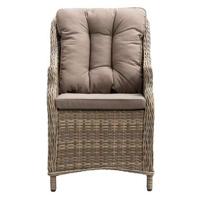 Le Sud loungefauteuil hoog Verona - kubu grijs - 61x76x96 cm - thumbnail