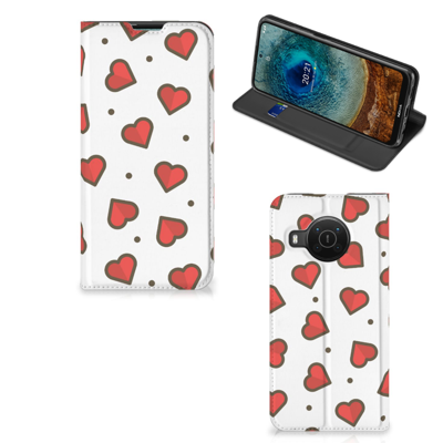Nokia X20 | X10 | Hoesje met Magneet | Hearts Nokia X20 | X10 | Hoesje met Magneet | Hearts