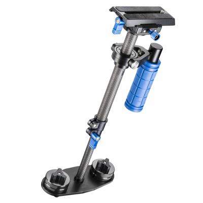 Walimex Pro StabyPod XS Zweefstatief Steadycam voor stabilisatie van DSLR-camera's (maat max. 40 cm, carbon, snelwisselplaat, contragewichten, tas)