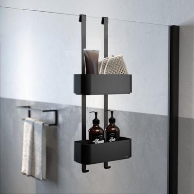 Tiger 2-Store hangend doucherek 25x11,5x65cm zwart