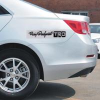 4 PCS 3M Series Car Plastic Reflect Warning Sticker Outside Sticker(Black) - thumbnail