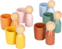 Montessori sorteerbeker met figuurtjes small foot meerkleurig - thumbnail