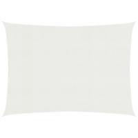 VidaXL Zonnezeil 160 g/m² 3x4 m hdpe wit - thumbnail