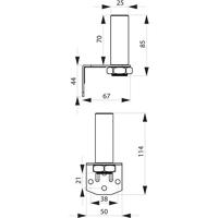 ComPro CO ST Montagehaak voor signaalgever Geschikt voor serie (signaaltechniek) Signaalelement serie CO ST40, Signaalelement serie CO ST70 - thumbnail