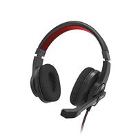 Hama On Ear headset Kabel Stereo Zwart, Rood Volumeregeling Computer - thumbnail