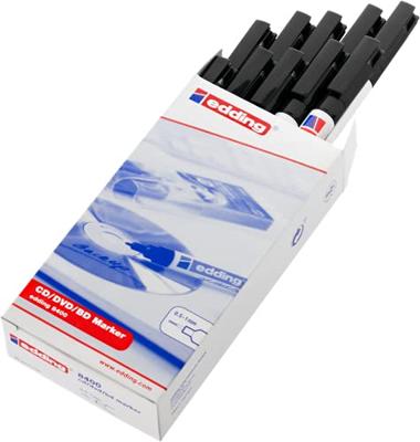 Cd marker edding 8400 rond 0.5-1mm zwart | 10 stuks