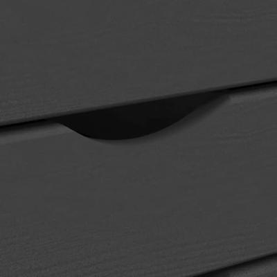 Ladekast MOSS verrijdbaar massief grenenhout grijs