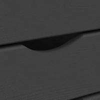 Ladekast MOSS verrijdbaar massief grenenhout grijs - thumbnail