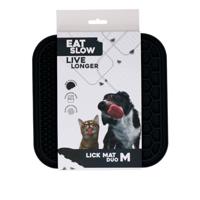 Eat Slow Live Longer Lick Mat Duo M Grey - thumbnail